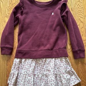 Polo by Ralph Lauren Maroon Sweater Dress